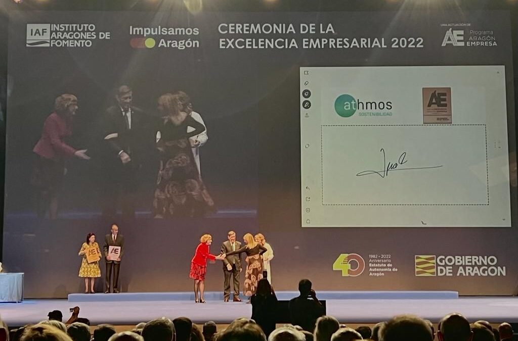 Athmos en la ceremonia de la Excelencia empresarial 2022